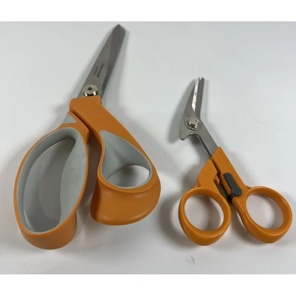 Fiskars RazorEdge Scissors/Shears Fiskars‎ Fabric Shears/Seam Ripper Lot of 2